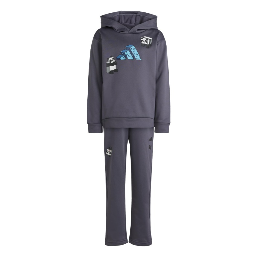 Adidas Minecraft Training Jogger Antrasit Çocuk Eşofman Takımı - 6