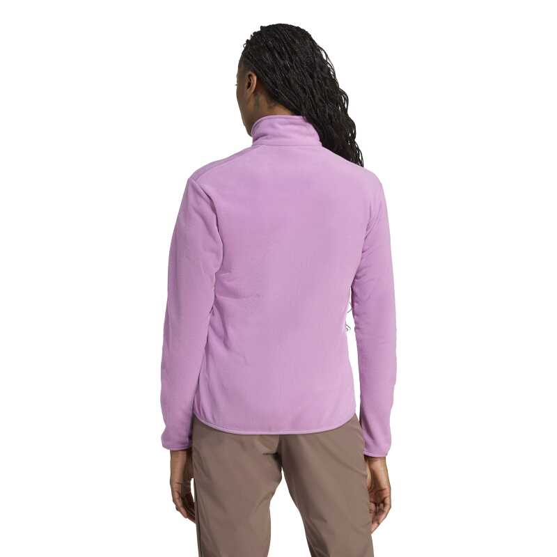 Adidas Multi Essentials Full-Zip Fleece Fermuarlı Mor Kadın Polar - Adidas (1)