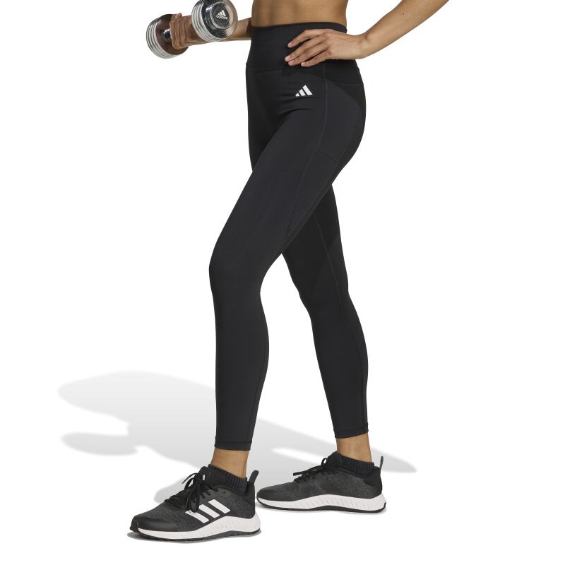 Adidas Optime Essentials Ön Dikişsiz 7/9 Siyah Kadın Tayt - Adidas