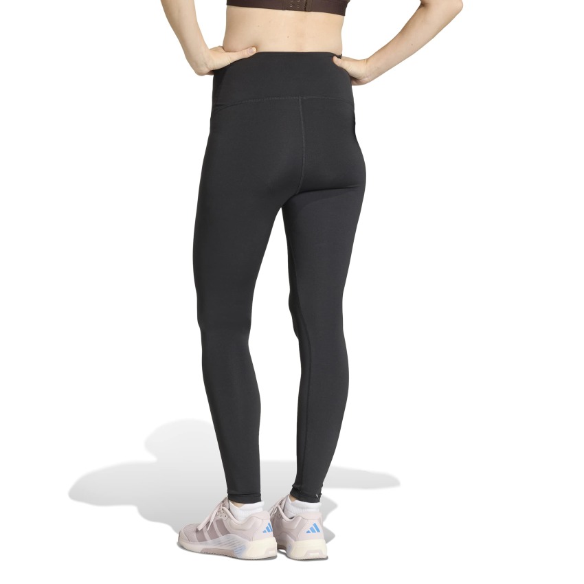 Adidas Optime Essentials Workout Tam Boy Hamile Siyah Kadın Tayt - 2