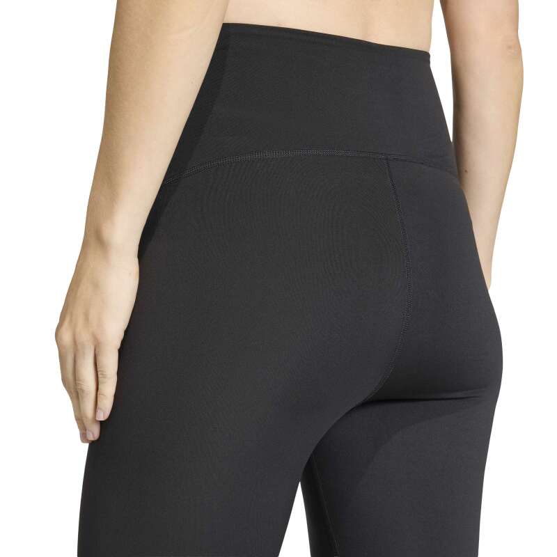 Adidas Optime Essentials Workout Tam Boy Hamile Siyah Kadın Tayt - 5