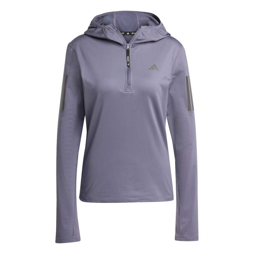 Adidas Own The Run Winterized Half-Zip Mor Kadın Sweatshirt - 4