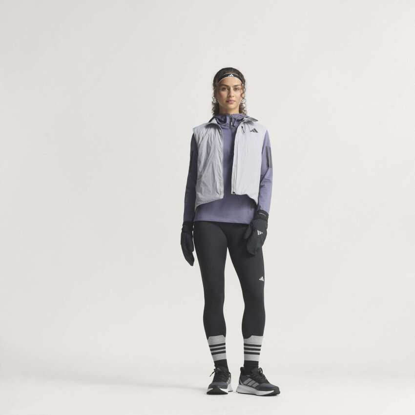 Adidas Own The Run Winterized Half-Zip Mor Kadın Sweatshirt - 7