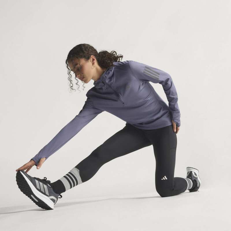 Adidas Own The Run Winterized Half-Zip Mor Kadın Sweatshirt - 10