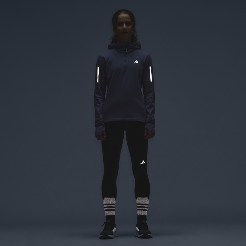 Adidas Own The Run Winterized Half-Zip Mor Kadın Sweatshirt - 12