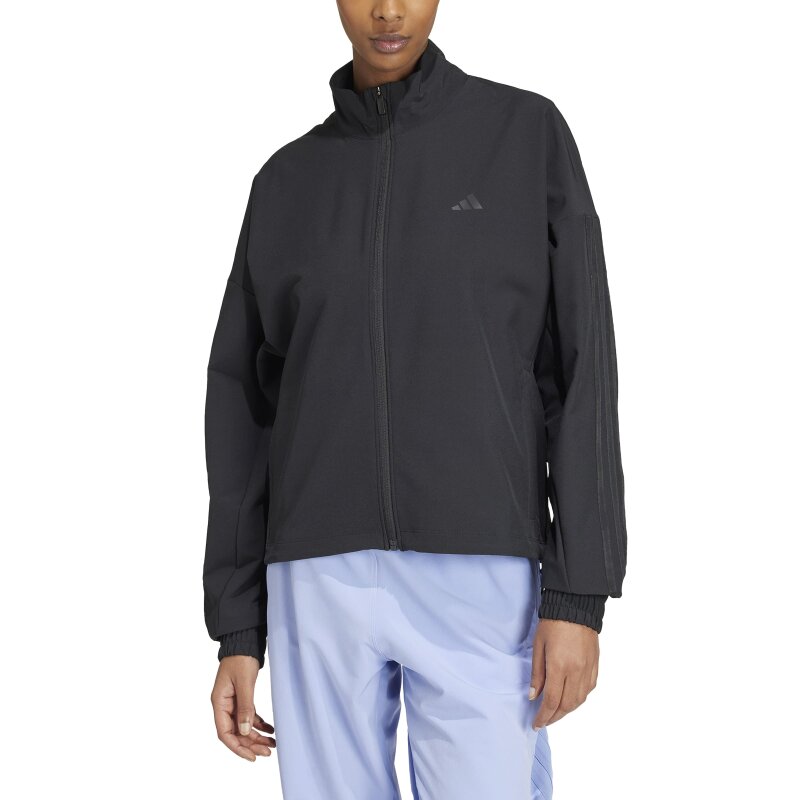 Adidas Pacer All Gym Tonal 3-Stripes Woven Fermuarlı Kadın Eşofman Üstü - Adidas (1)