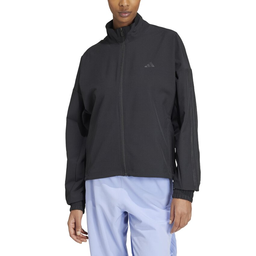 Adidas Pacer All Gym Tonal 3-Stripes Woven Fermuarlı Kadın Eşofman Üstü - 2