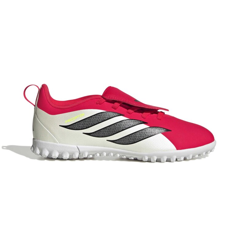 Adidas Predator Club Katlanır Dilli Elastik Bağcıklı Kırmızı Çocuk Halı Saha Ayakkabısı - Adidas
