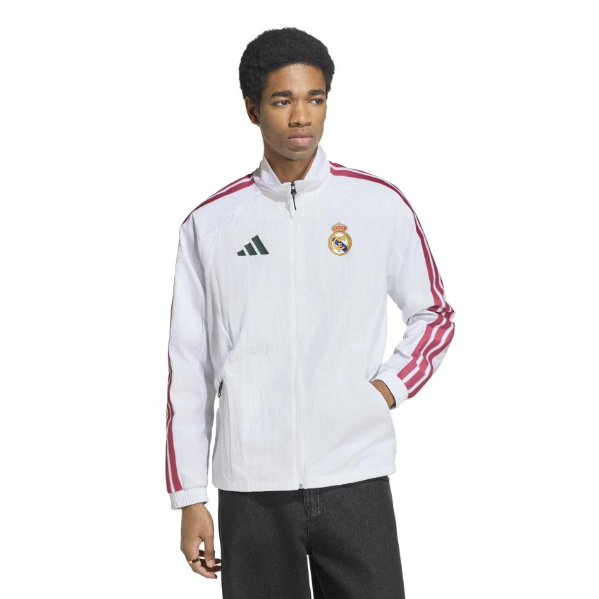 Adidas Real Madrid Home Anthem Beyaz Erkek Eşofman Üstü - 1