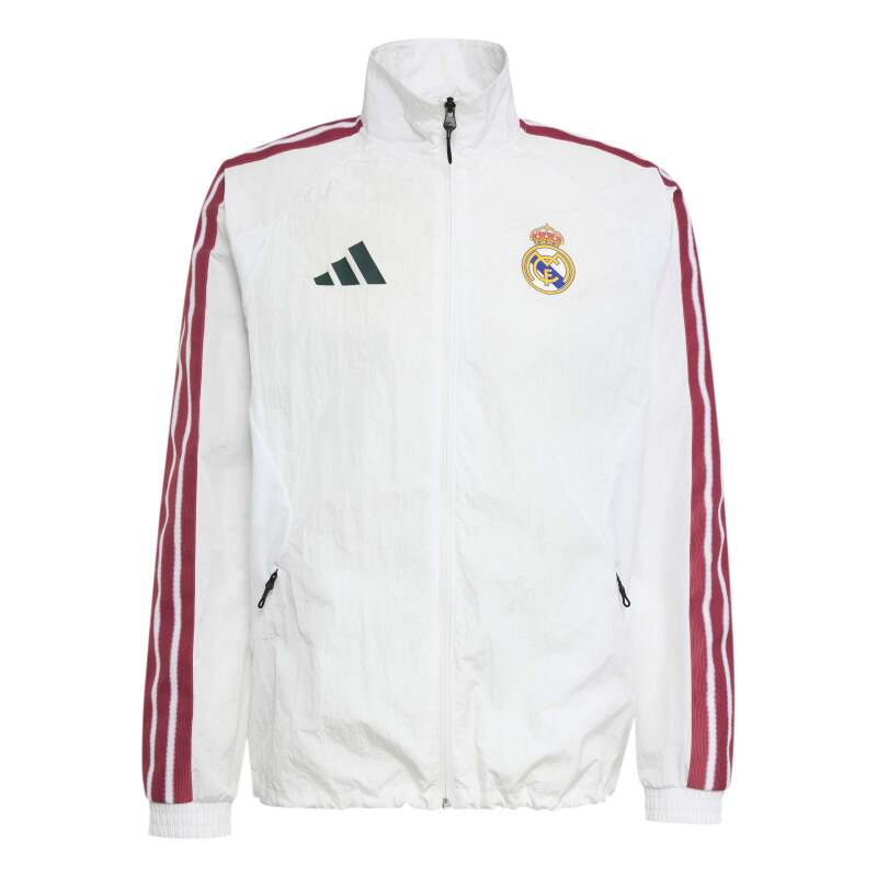 Adidas Real Madrid Home Anthem Beyaz Erkek Eşofman Üstü - 6