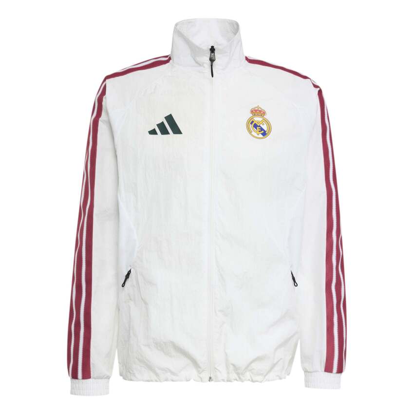 Adidas Real Madrid Home Anthem Beyaz Erkek Eşofman Üstü - 6