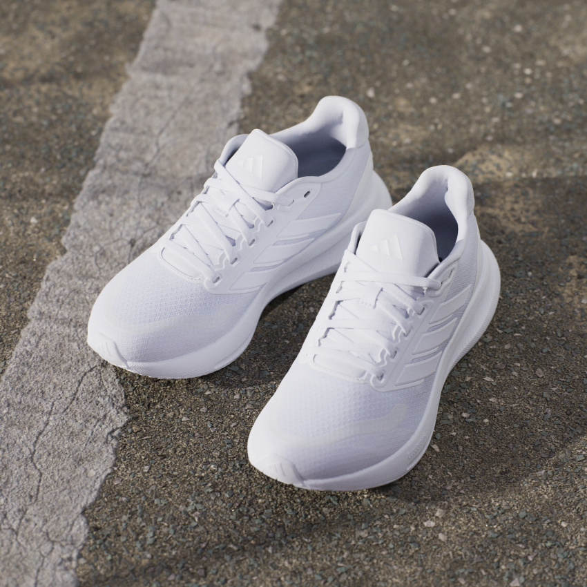 Adidas Runfalcon 5 W Beyaz Kadın Koşu Ayakkabısı - 11