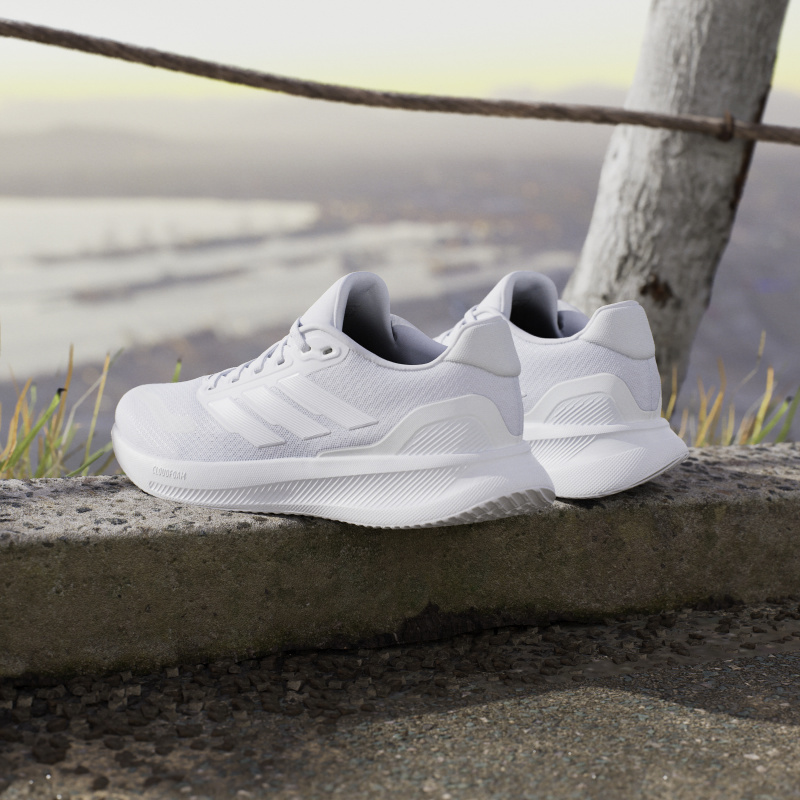Adidas Runfalcon 5 W Beyaz Kadın Koşu Ayakkabısı - 12