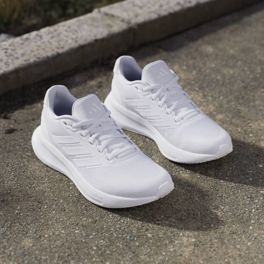 Adidas Runfalcon 5 W Beyaz Kadın Koşu Ayakkabısı - 14