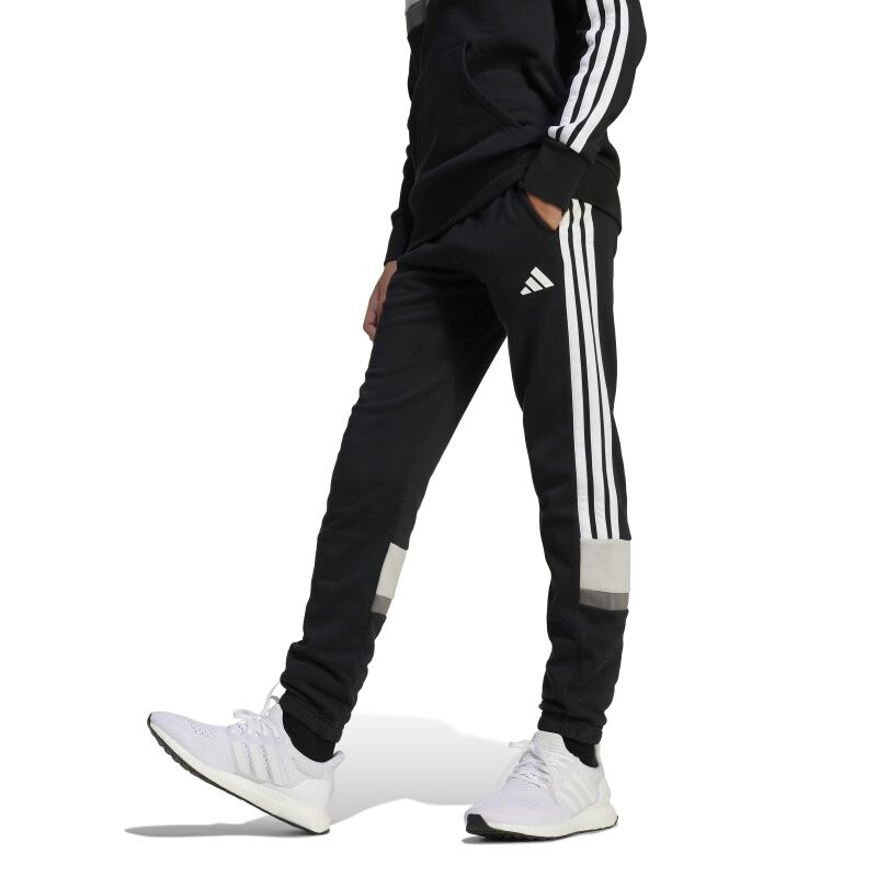 Adidas Seasonal Essentials Tiberio 3 Stripes Siyah Çocuk Eşofman Altı - Adidas