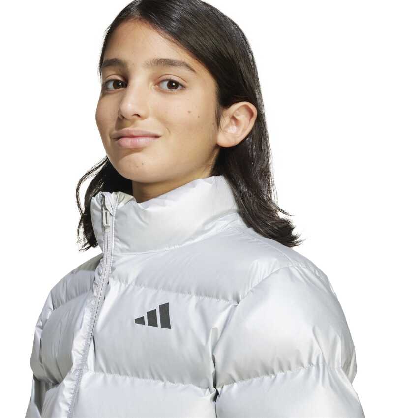 Adidas Synthetic Down Glam Gri Çocuk Mont - 5