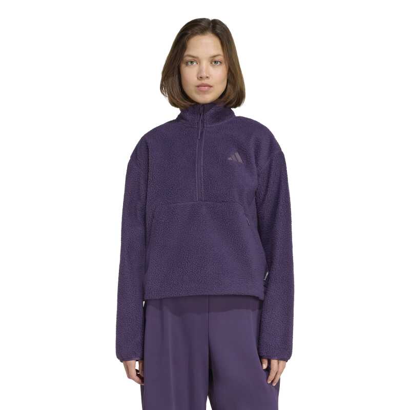 Adidas W Ct Fleece Hz Mor Kadın Polar - Adidas