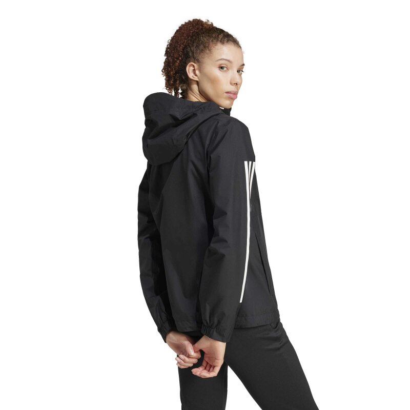Adidas Essentials 3-Stripes RAIN.RDY Siyah Kadın Mont - 3