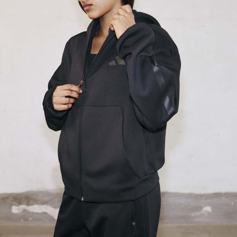 Adidas W Z.N.E. Fz Siyah Kadın Eşofman Üstü - 9