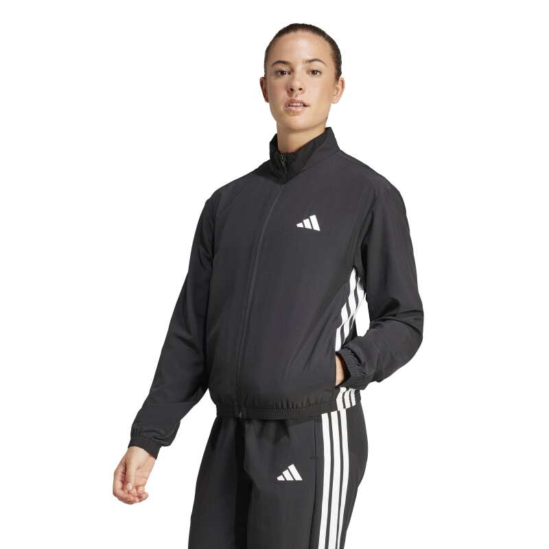 Adidas We 3S Woven Siyah Kadın Eşofman Üstü - Adidas