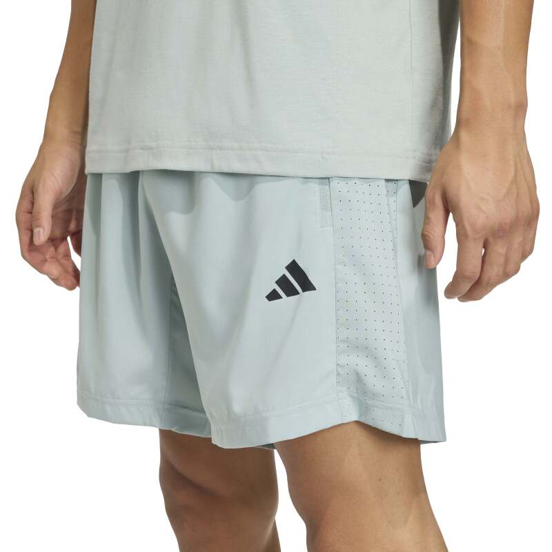 Adidas Workout Essentials Base Dokuma Yeşil Erkek Şort - 5