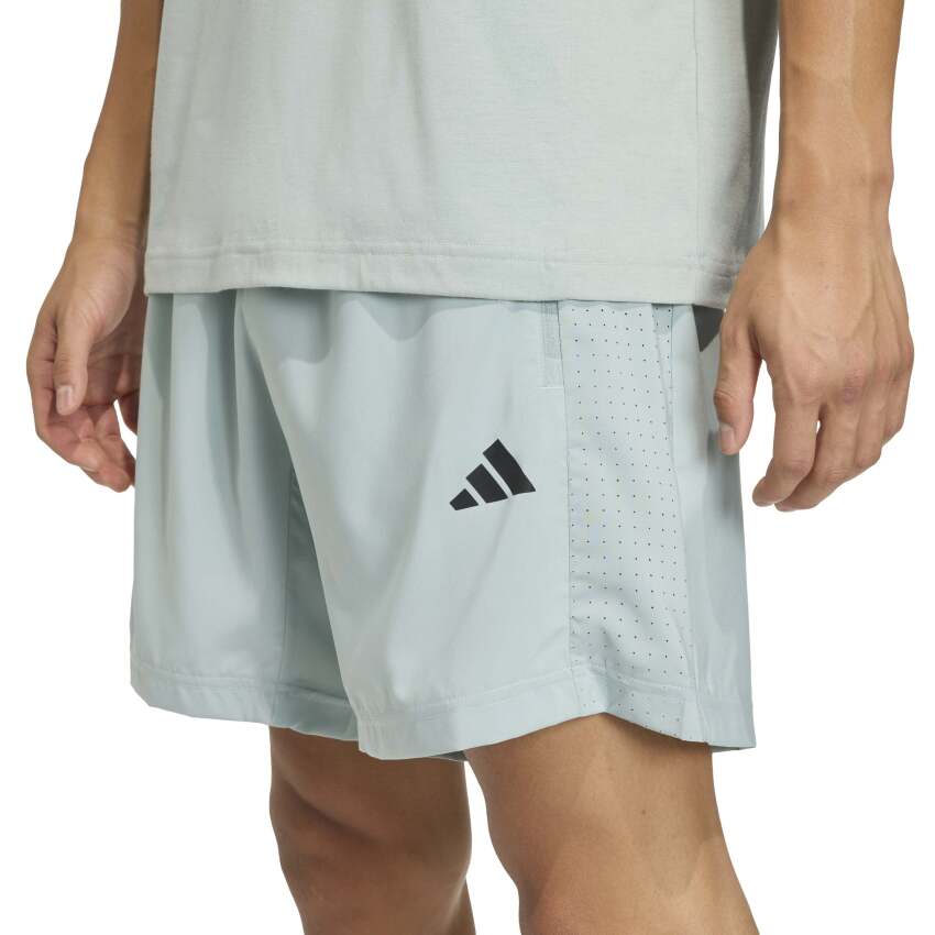 Adidas Workout Essentials Base Dokuma Yeşil Erkek Şort - 5