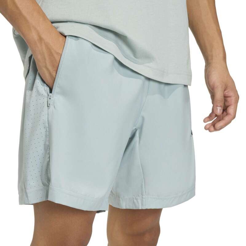 Adidas Workout Essentials Base Dokuma Yeşil Erkek Şort - 6