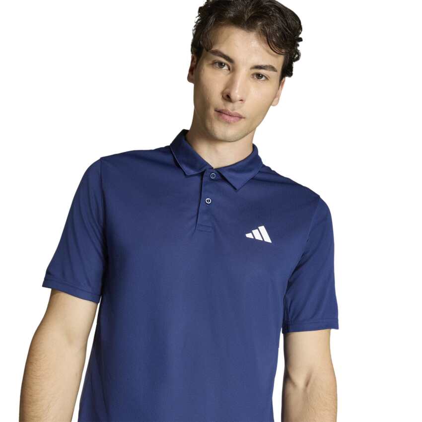 Adidas Workout Essentials Base Mavi Erkek Polo Tshirt - 4