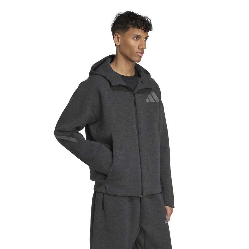 Adidas Z.N.E. Premium Full-Zip Siyah Erkek Sweatshirt - 3