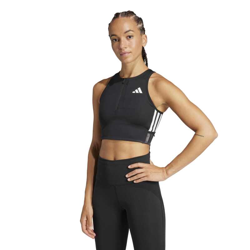 Adidas Adizero Crop Siyah Kadın Atlet - Adidas (1)