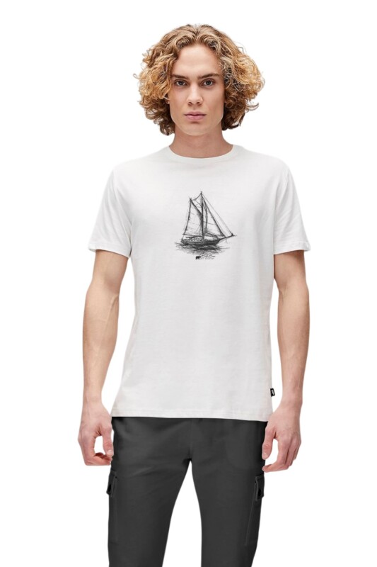 Bad Bear Art Of Journey Beyaz Erkek Tshirt - Bad Bear