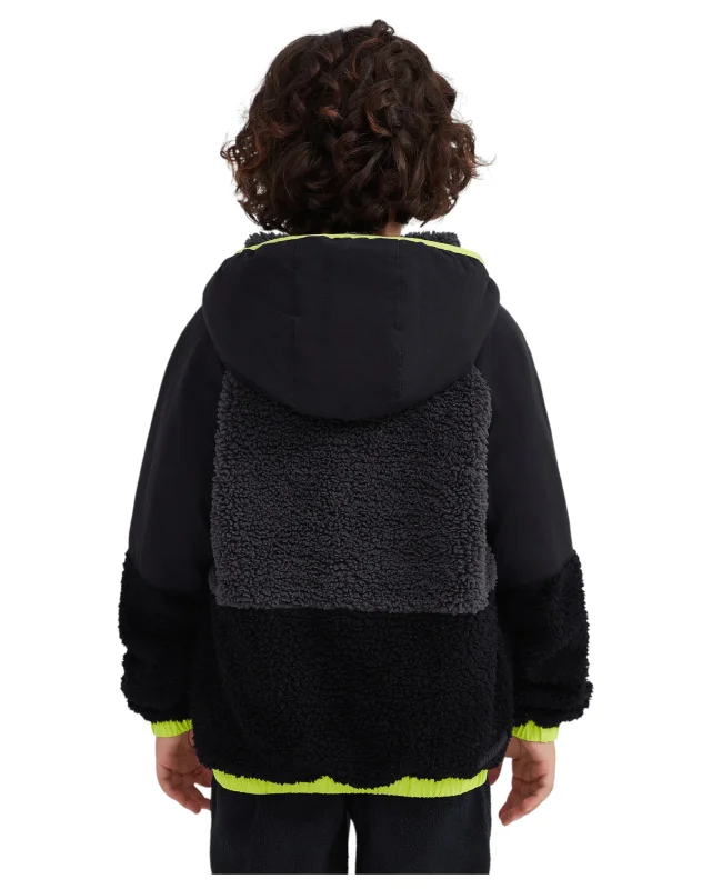 Skechers Outdoor Fleece Full Zip Sherpa Siyah Çocuk Polar - 4