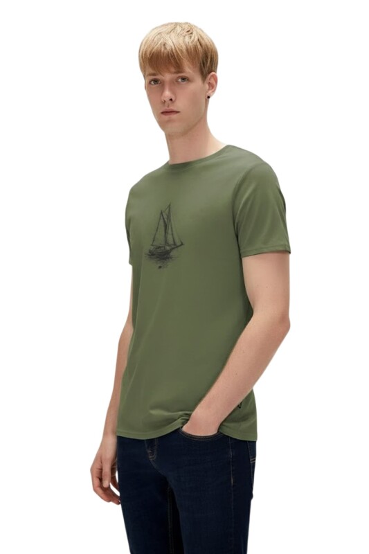Bad Bear Art Of Journey T-Shirt Yeşil Erkek Tshirt - Bad Bear (1)