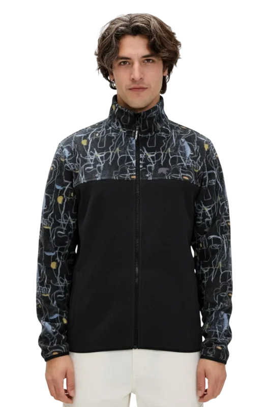 Bad Bear Face Full Zip Siyah Erkek Polar 