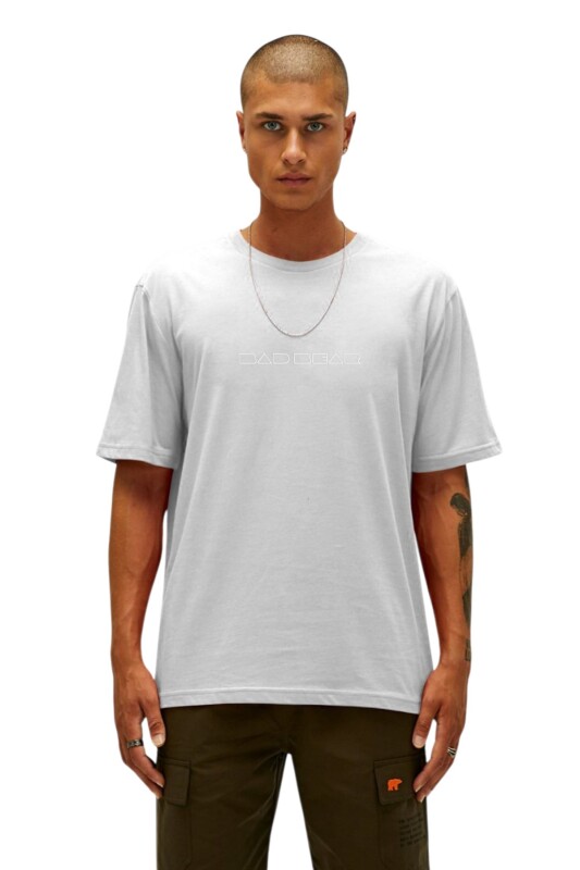 Bad Bear Small Lines OS Beyaz Erkek Tshirt - Bad Bear
