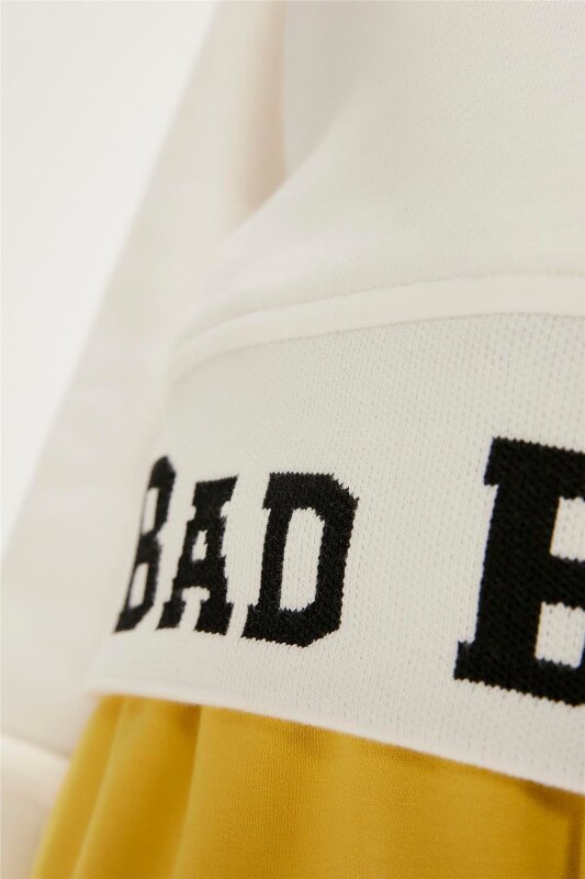 Bad Bear Zoe Half-Zip Beyaz Kadın Sweatshirt - 6
