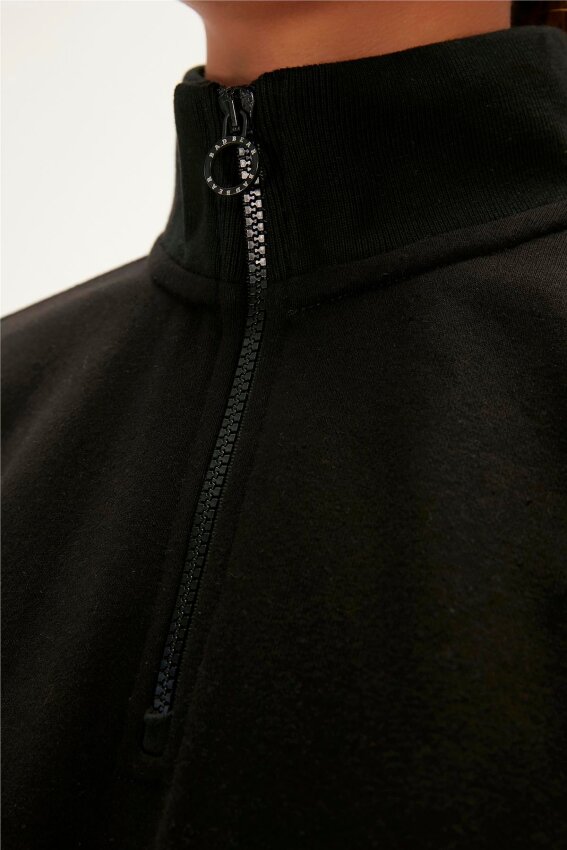 Bad Bear Zoe Half-Zip Lacivert Kadın Sweatshirt - 6