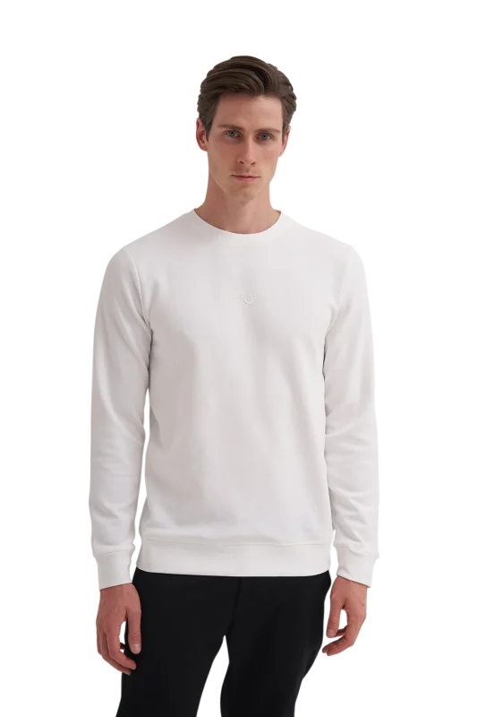 Cazador CAZ Bisiklet Yaka Bej Erkek Sweatshirt 