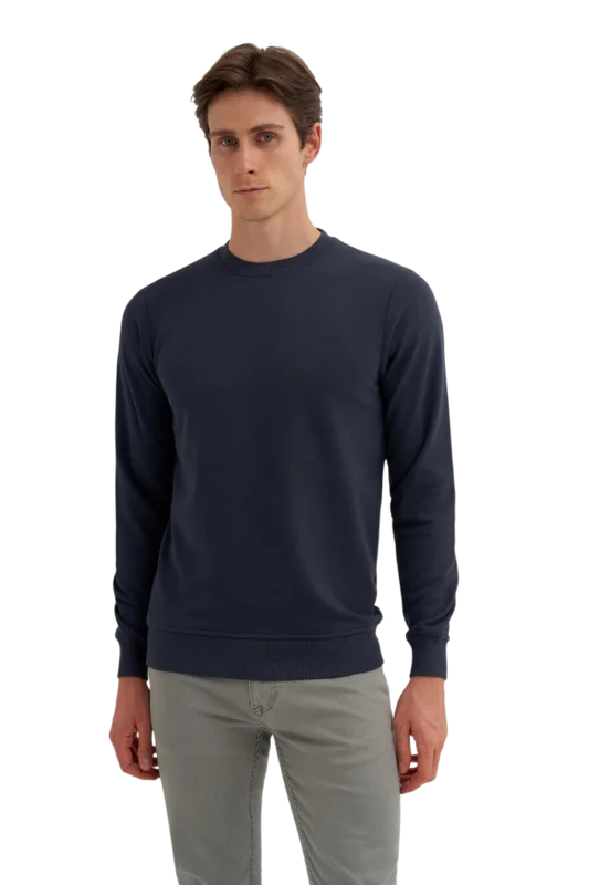 Cazador CAZ Bisiklet Yaka Mavi Erkek Sweatshirt 