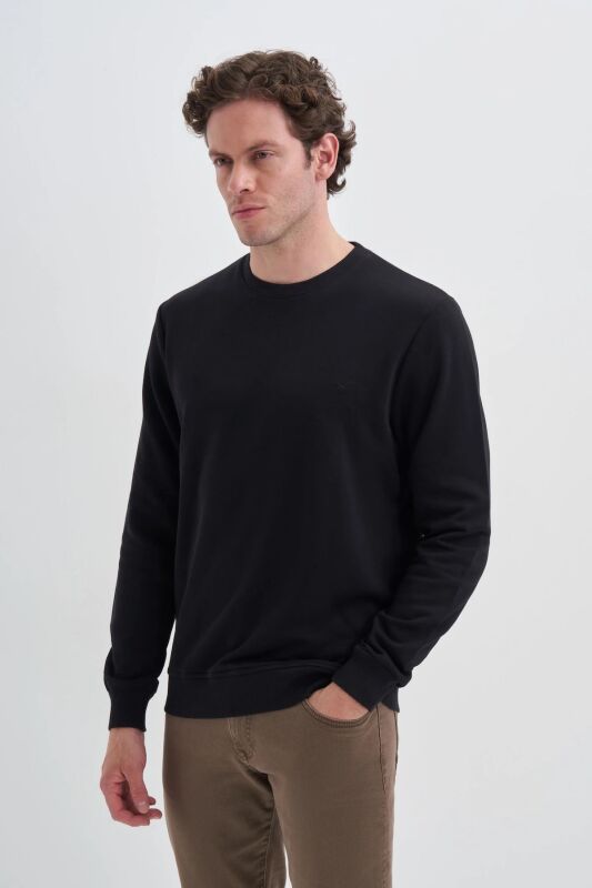 Cazador CAZ Bisiklet Yaka Siyah Erkek Sweatshirt - Cazador (1)
