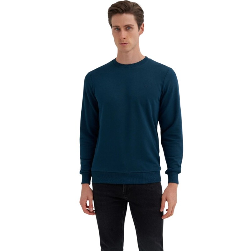 Cazador CAZ Bisiklet Yaka Yeşil Erkek Sweatshirt 