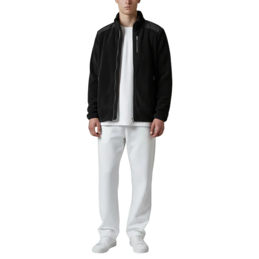 Cazador CAZ Dik Yaka Siyah Erkek Sweatshirt - 5