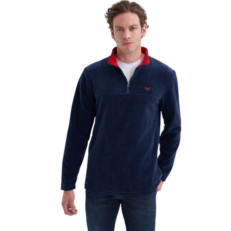 Cazador CAZ Yarım Fermuarlı Lacivert Erkek Sweatshirt 