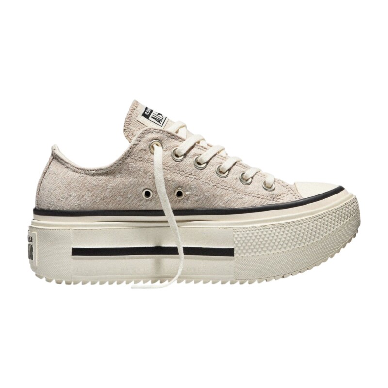 Converse Chuck Taylor All star Lift Double Stack Platform Deer Bej Kadın Sneaker Ayakkabı - Converse