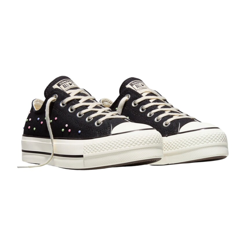 Converse Chuck Taylor All Star Lift Platform Mini Studs Siyah Kadın Sneaker Ayakkabı - 3