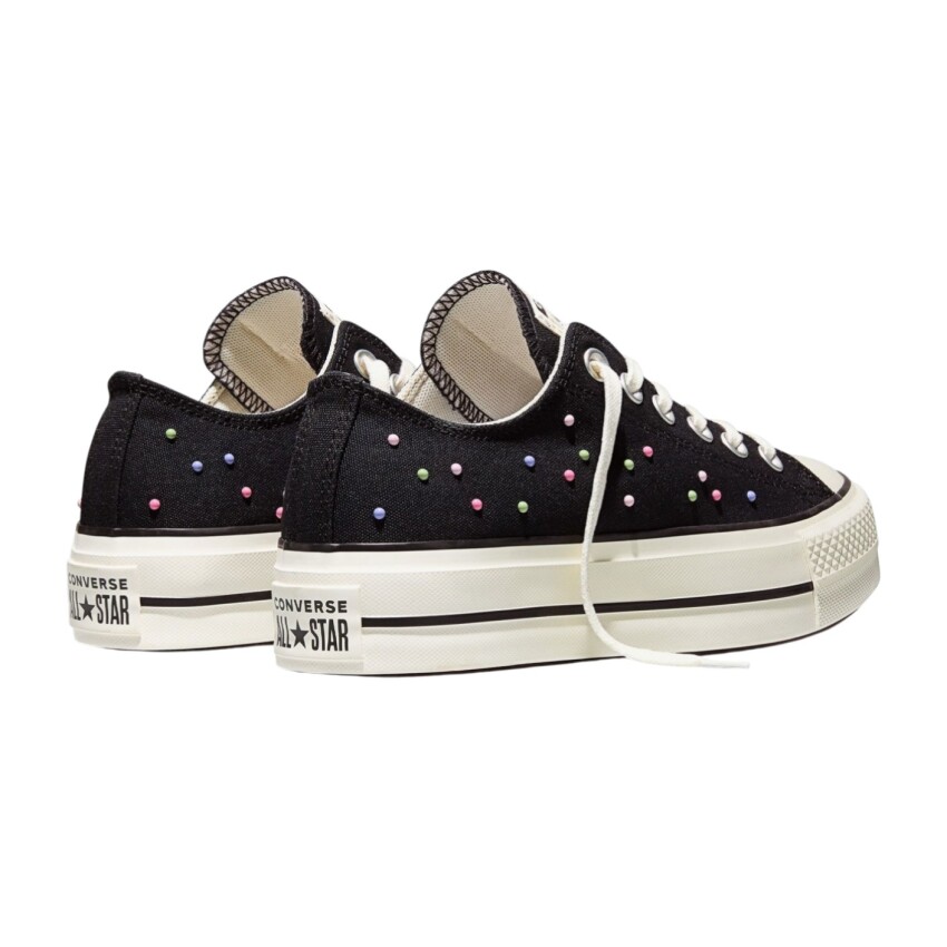 Converse Chuck Taylor All Star Lift Platform Mini Studs Siyah Kadın Sneaker Ayakkabı - 4