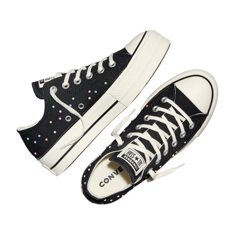 Converse Chuck Taylor All Star Lift Platform Mini Studs Siyah Kadın Sneaker Ayakkabı - 5