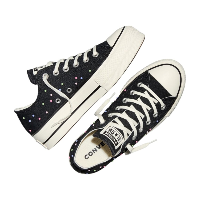 Converse Chuck Taylor All Star Lift Platform Mini Studs Siyah Kadın Sneaker Ayakkabı - 5