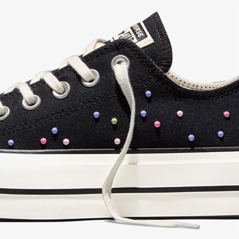 Converse Chuck Taylor All Star Lift Platform Mini Studs Siyah Kadın Sneaker Ayakkabı - 7