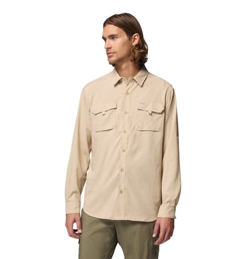Columbia AM3465 Silver Ridge Utility II LS Bej Erkek Gömlek - 1